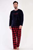 Erkek Uzun Kol Welsoft Lacivert Pijama Takım C3T0N4O084