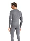 V Yaka Gri Unisex Uzun Kol Thermal İçlik C7T5N2O1
