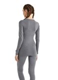 V Yaka Gri Unisex Uzun Kol Thermal İçlik C7T5N2O1