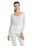 Kadın Uzun Kol Level 1 Beyaz Thermal C8T6N2O1