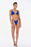 Kadın Saks Üçgen Bikini C1T8N7O3