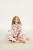 Kız Çocuk Uzun Kol Pembe Pijama Takım C9T5N7O8