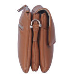 Grande Erkek Hakiki Deri Çapraz Askılı Çanta Taba 4259-Y