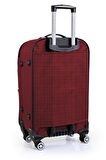 Kabin Boy 4 Teker Kumaş Valiz Bordo 1081