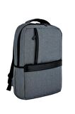 3 Bölmeli Okul Sırt Çantası (Laptop Bölmeli) Gri 2122