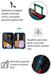 Kabin Boy %100 Polikarbon Valiz 4x2 Teker Siyah 1088