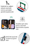 Kabin Boy %100 Polikarbon Valiz 4x2 Teker Beyaz 1088