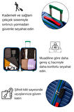 Kabin Boy %100 Polikarbon Valiz 4x2 Teker Lacivert 1088