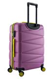 3'lü Valiz Seti ABS Valiz 4x2 Teker Pembe 1164