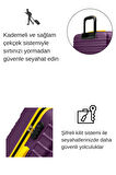 Büyük Boy Valiz 4x2 Teker Mor 1168