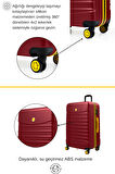 Kabin Boy Valiz 4x2 Teker Bordo 1168