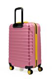 Orta Boy Valiz 4x2 Teker Pembe 1168