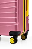 Orta Boy Valiz 4x2 Teker Pembe 1168