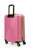 Orta Boy Valiz 4x2 Teker Pembe 1169
