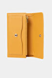 Grande Hakiki Deri Kadın Cüzdan Sarı 2801