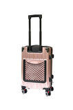 Kabin Boy %100 Polikarbon Valiz 4x2 Teker Rose 1085
