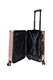Kabin Boy %100 Polikarbon Valiz 4x2 Teker Rose 1085