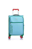 United Colors Of Benetton Ultra Light Hafif  Kumaş 2'li Valiz Seti Orta Boy - Kabin Boy Aqua BNT2100