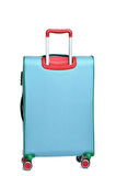 United Colors Of Benetton Ultra Light Hafif  Kumaş 2'li Valiz Seti Orta Boy - Kabin Boy Aqua BNT2100