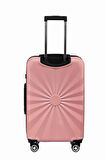 Kabin Boy %100 Polikarbon Valiz 4x2 Teker Rose 1809