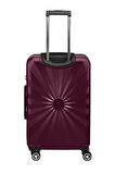 Orta Boy %100 Polikarbon Valiz 4x2 Teker Bordo 1809