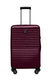 3'lü Valiz Seti Polikarbon Valiz 4x2 Teker Bordo 1811