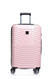 2'li Valiz Seti Polikarbon Orta Boy - Kabin Boy Valiz Pudra 1819