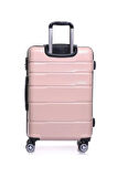 2'li Valiz Seti Polikarbon Orta Boy - Kabin Boy Valiz Pudra 1807