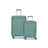 UNITED COLORS OF BENETTON UNİSEX ORTA ve KÜÇÜK BOY YEŞİL 2'Lİ VALİZ SET 14BNT8001