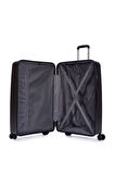 Benetton 2'li Set Büyük Ve Kabin Boy %100 Polipropilen Valiz Siyah 14Bnt8002