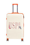 U.S. Polo Assn. Polipropilen Kırılmaz 3'lü Valiz Seti Beyaz 24060