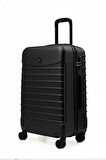 Kabin Boy Valiz 4x2 Teker Siyah-Siyah 1168-S