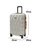 Orta Boy Valiz 4x2 Teker Vizon-Taba 1167