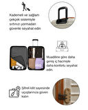 Büyük Boy Valiz 4x2 Teker Vizon-Taba 1168