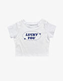 Luck You Kadın Crop Tişört