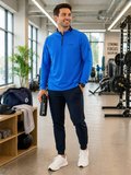 Erkek Mavi Antrenman Sweatshirt