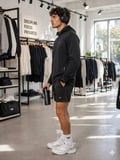 Erkek Siyah Kapşonlu Sweatshirt