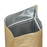 20X30 CM KRAFT * 10 ADET * KİLİTLİ DOYPACK TORBA 1000 GR