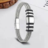 %100 Doğal Çift Sıra Çakra Akik Taşlı Mıknatıs Kapama