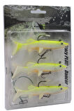 3 Adet Set 11.5cm 23gr.Silikon Balık sahte Yem SasiYem Rapala Lures YapayYem JigYem Maket Balık