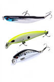 3 lü Set sahte Yem Lures Turna Levrek Alabalık Rapala LüferAilesi JigYem