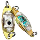 2AdetTurna Kaşığı Led Işık 10 gr 5cm Rapala Lures Yapay Suni Yem Arkası Flaşör Led