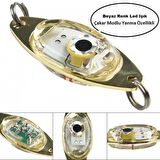 2AdetTurna Kaşığı Led Işık 10 gr 5cm Rapala Lures Yapay Suni Yem Arkası Flaşör Led