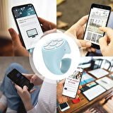 Bluetooth5.3 Tiktok İnstegram Telefon Kumanda Selfie Çubuk Resim Sayfa Çevirme Kumanda