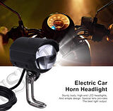 E Bike Led Far Elektrikli Scooter Farı Elektrikli Motosiklet E Bisiklet Far + Korna 36v-60v-Uyumlu