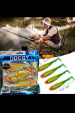 Silikon Balık Sasi Yem 4 Adet 13 cm 20gr  Rapala Lures Yapay Yem Turna Levrek Silikon Yem