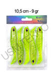 Silikon Balık Sasi Yem 5 Adet 10.5cm 9 Gr Rapala Lures Yapay Yem Turna Levrek Silikon Yem