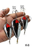 Turna Kaşık 3 Adet Rapala Lures Yapay Yem Turna Kaşığı Turna Levrek Lüfer Alabalık Kaşığı