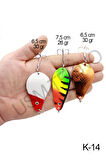 Turna Kaşık 3 Adet Rapala Lures Yapay Yem Turna Kaşığı Turna Levrek Lüfer Alabalık Kaşığı
