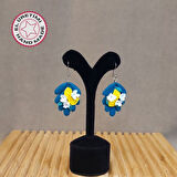 Uretti - Hatice 4962 0866 El Yapımı Çiçek Model Polimer Kil Küpe